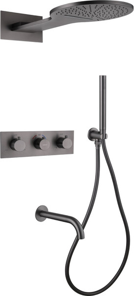 Душевая система со смесителем Abber Wasser Kreis AF8150NG - фото