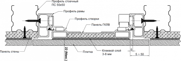 Люк под плитку Alkraft Механик 600x500