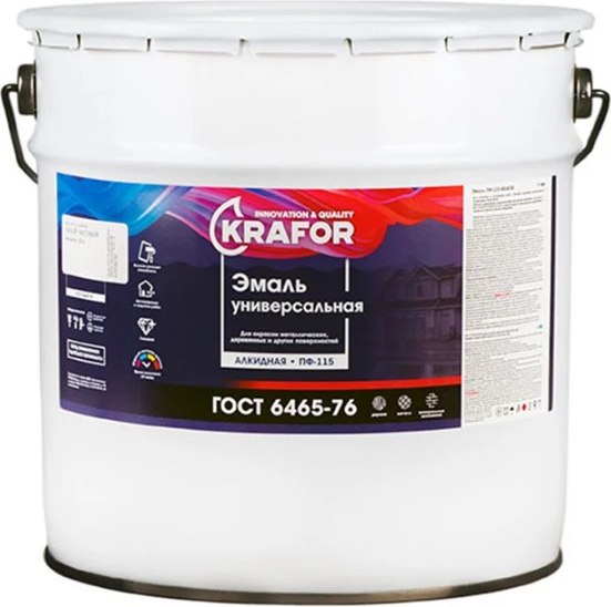 Эмаль Krafor ПФ-115 - фото