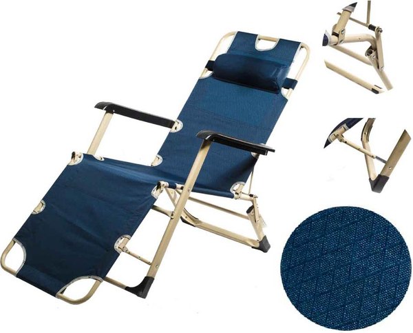 Складной шезлонг MONAMI 178х60x90см / LYLT-0009