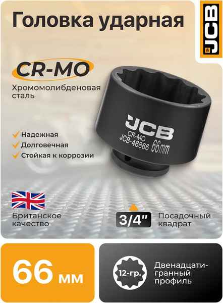 Головка слесарная JCB 46866