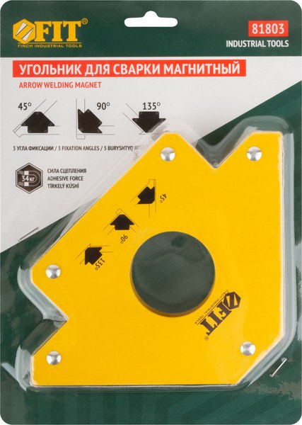 Магнитный фиксатор FIT Стрелка усилие до 34кг / 81803