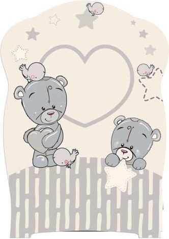 Детская кроватка VDK Forever friеnds фигурнаяспинка, маятник, ящик, опускная планка