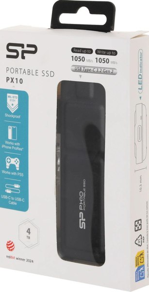 Внешний жесткий диск Silicon Power PX10 4TB (SP040TBPSDPX10CK)