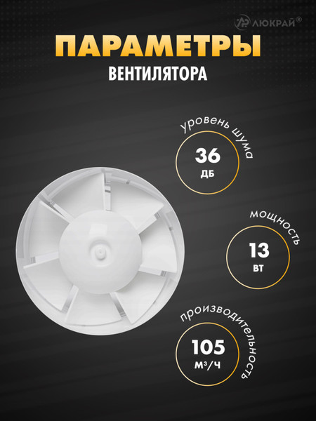 Вентилятор накладной Homy Air AH100BT