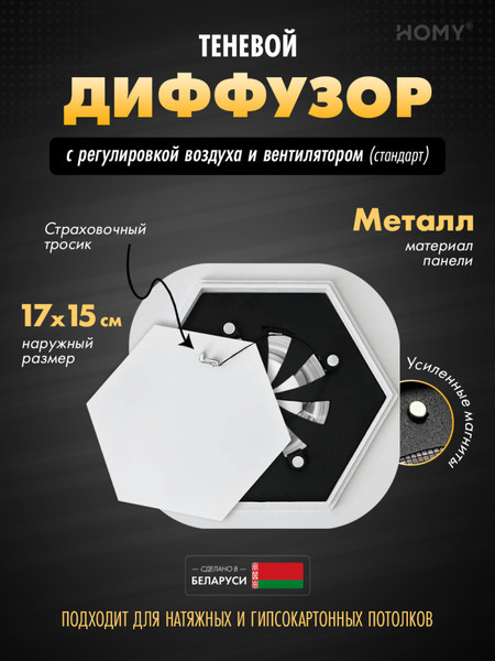 Вентилятор накладной Homy Air AH100WRS