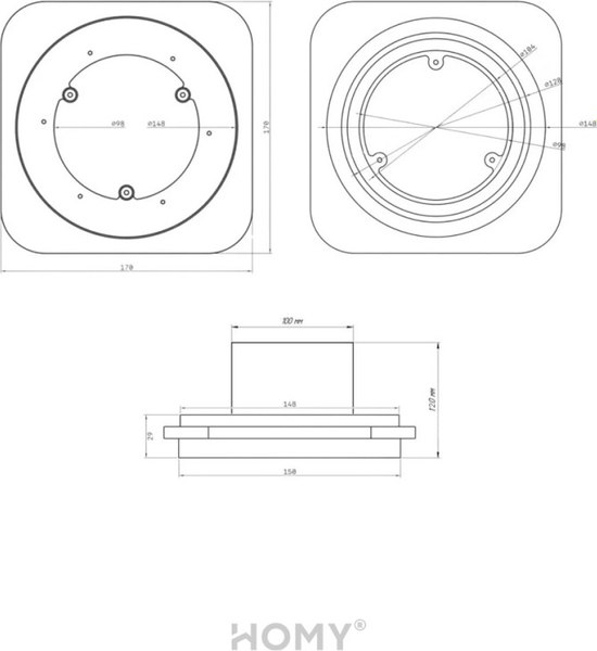 Вентилятор накладной Homy Air AL100BT