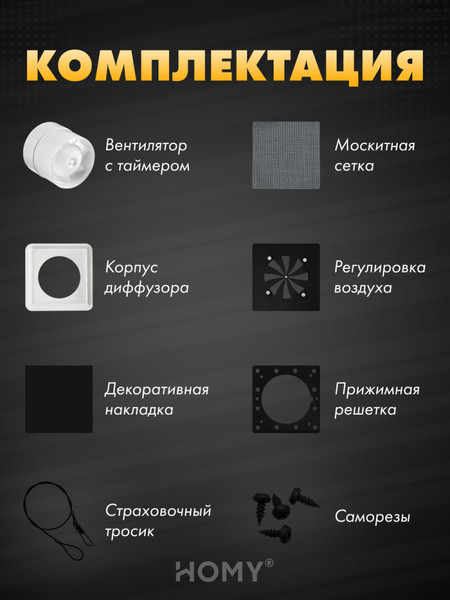 Вентилятор накладной Homy Air AS100BRT