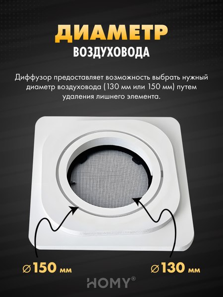 Решетка вентиляционная Homy Air AS125BR