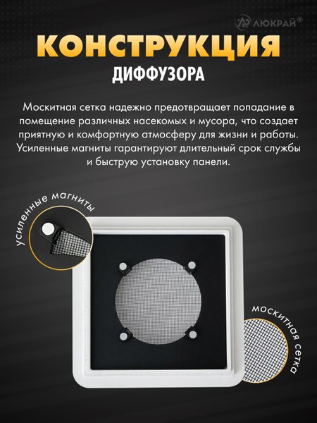 Решетка вентиляционная Homy Air AS100B