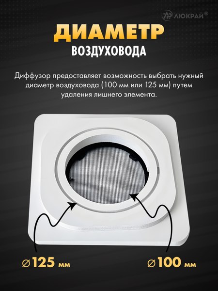 Решетка вентиляционная Homy Air AS100B
