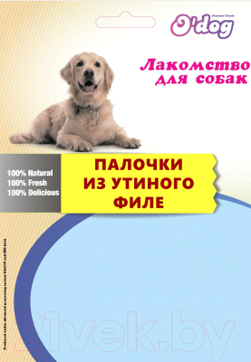 Лакомство для собак O'dog Палочки из утиного филе