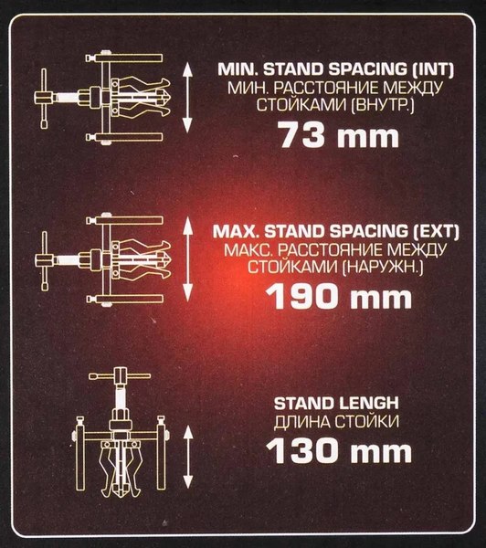 Съемник ForceKraft FK-66620