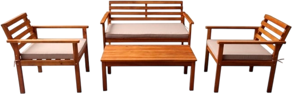 Комплект садовой мебели National Tree Company Из акации / TP6015.0.2 (4 предмета) - фото