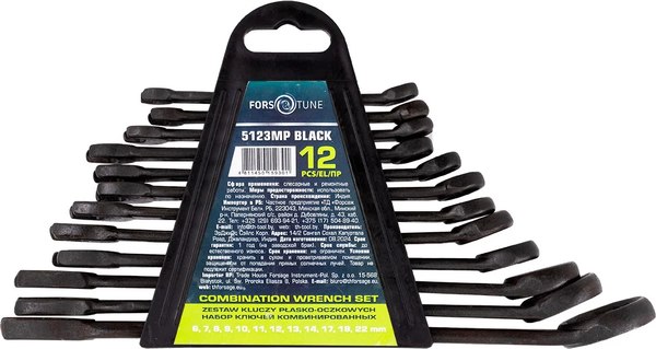 Набор ключей FORSandTUNE 5123MP Black - фото