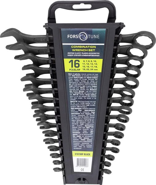 Набор ключей FORSandTUNE 5161MP Black - фото