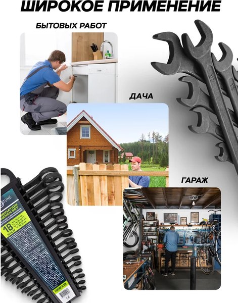 Набор ключей FORSandTUNE 5181MP Black