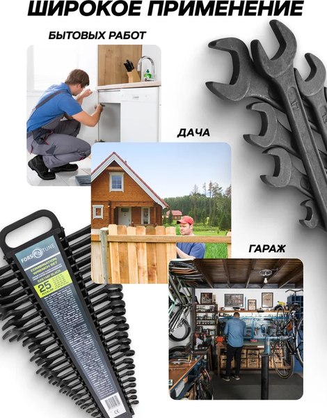 Набор ключей FORSandTUNE 5261MP Black