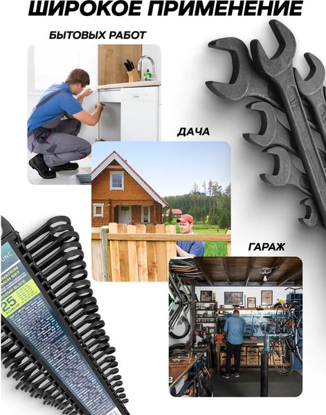 Набор ключей FORSandTUNE 5262MP Black