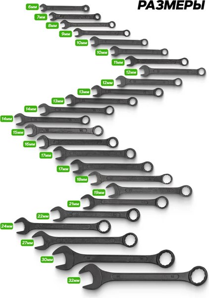 Набор ключей FORSandTUNE 5261PD Black