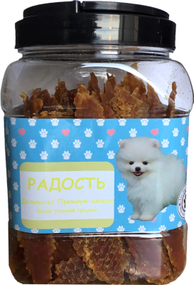 Лакомство для собак O'dog Радость. Филе утиной грудки - фото