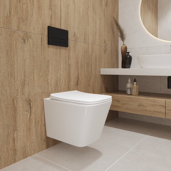 Унитаз подвесной с инсталляцией Lauter Square 214903 + GROHE Rapid SL 39504000