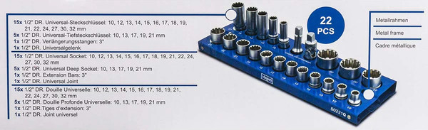 Набор головок слесарных Scheppach Sch-50221Q