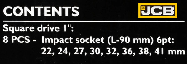 Набор головок слесарных JCB JCB-8081-5MPB