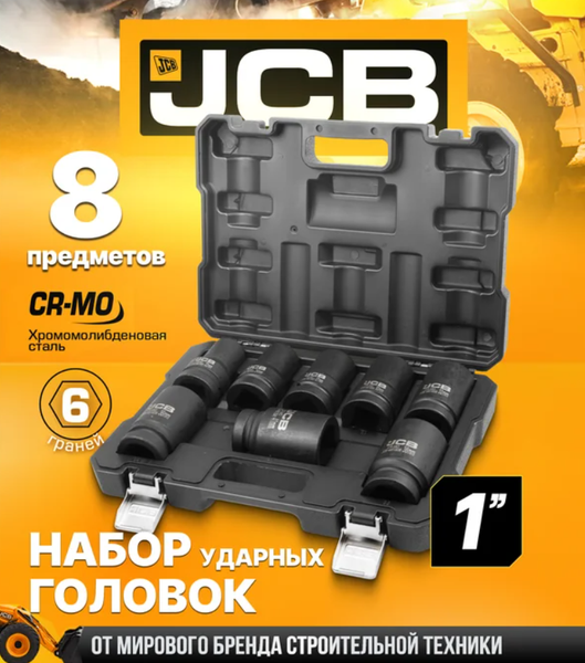 Набор головок слесарных JCB JCB-8081-5MPB