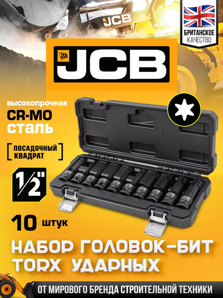 Набор головок слесарных JCB 41013MPB