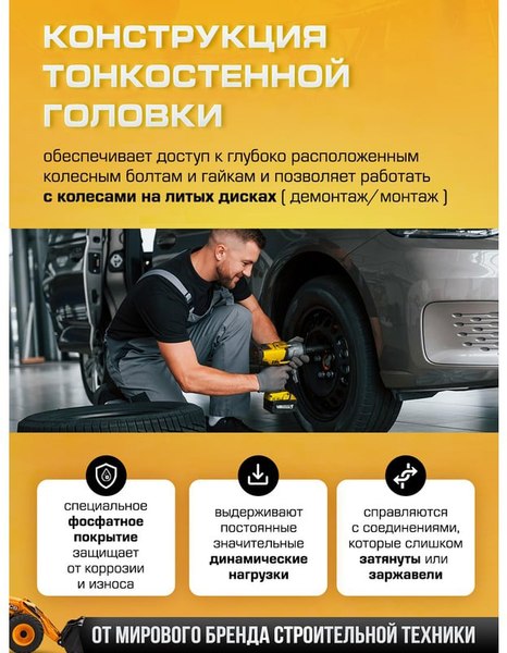 Набор головок слесарных JCB 4032TH44