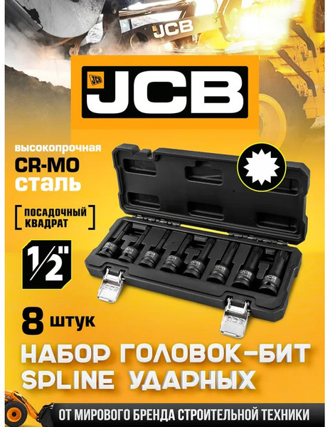 Набор головок слесарных JCB 40811MPB