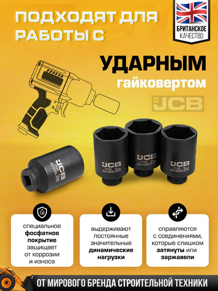 Набор головок слесарных JCB 4045-5MPB