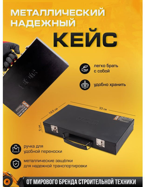 Набор головок слесарных JCB 4167-5MPB