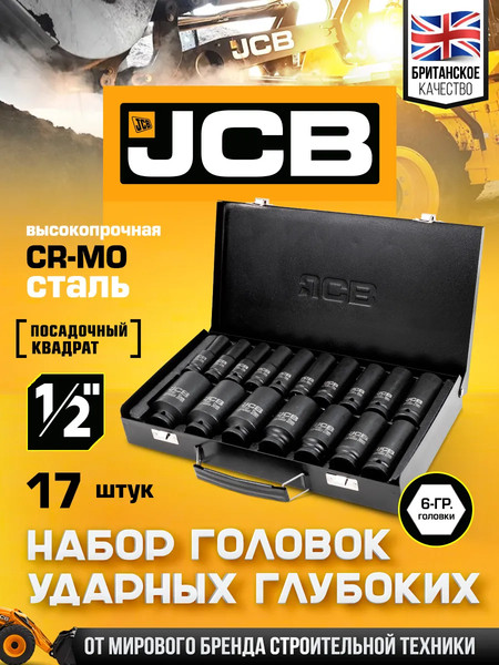 Набор головок слесарных JCB 4172-5MPB
