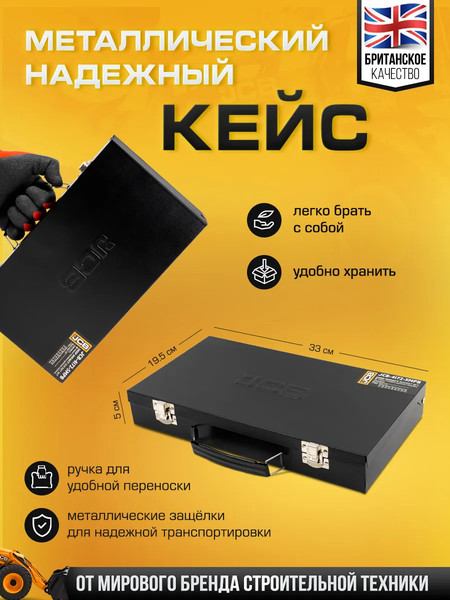 Набор головок слесарных JCB 4172-5MPB