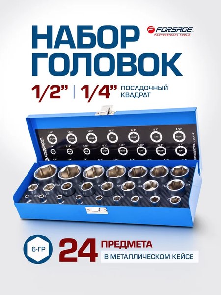 Набор головок слесарных Forsage F-50121I