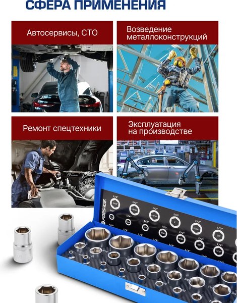 Набор головок слесарных Forsage F-50121I