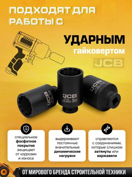 Набор головок слесарных JCB 4035-9MPB