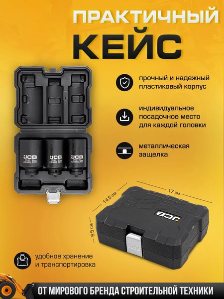 Набор головок слесарных JCB 4035-9MPB