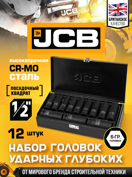 Набор головок слесарных JCB 4127-5MPB