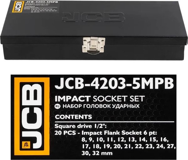 Набор головок слесарных JCB 4203-5MPB