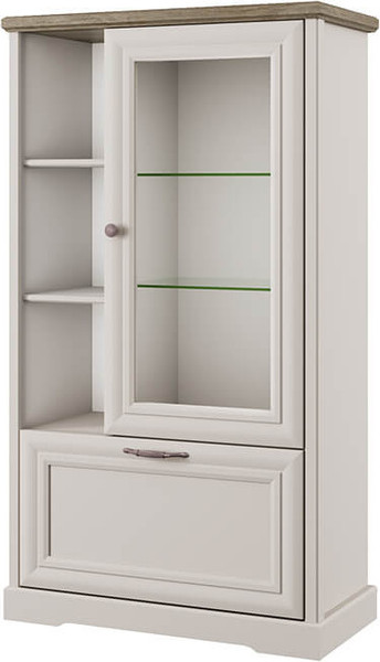 Шкаф с витриной Anrex Toscana 1V1D3N - фото