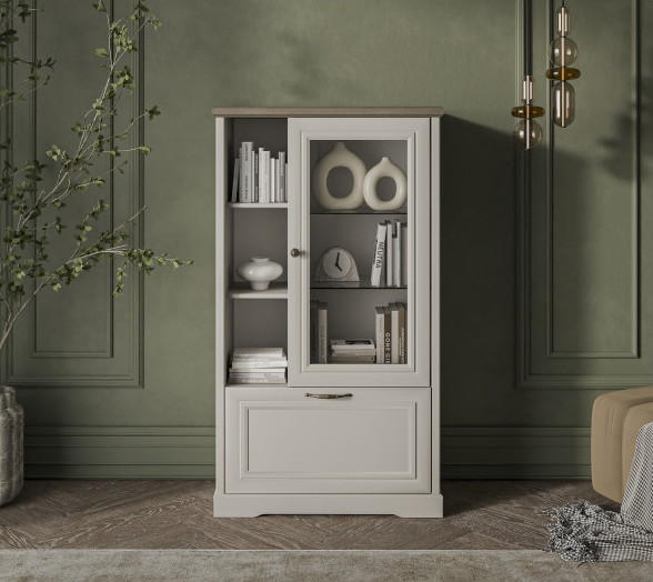 Шкаф с витриной Anrex Toscana 1V1D3N