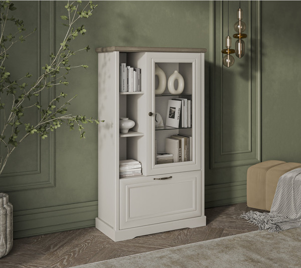 Шкаф с витриной Anrex Toscana 1V1D3N