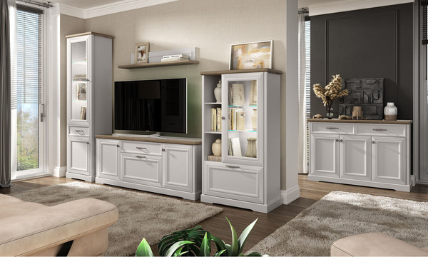 Шкаф с витриной Anrex Toscana 1V1D3N