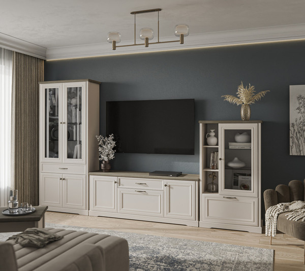 Шкаф с витриной Anrex Toscana 1V1D3N