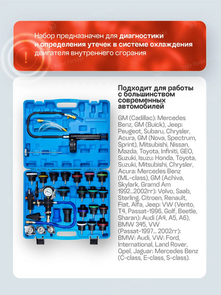 Тестер систем охлаждения Yataforce YF-922G1