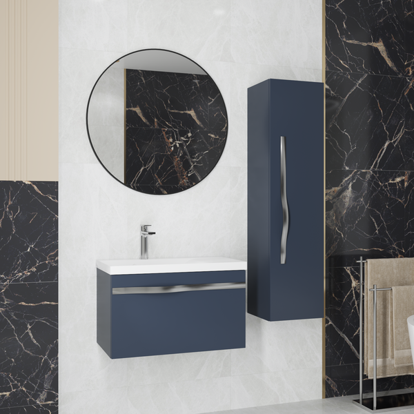 Шкаф-полупенал для ванной Lauter Навесной Eva