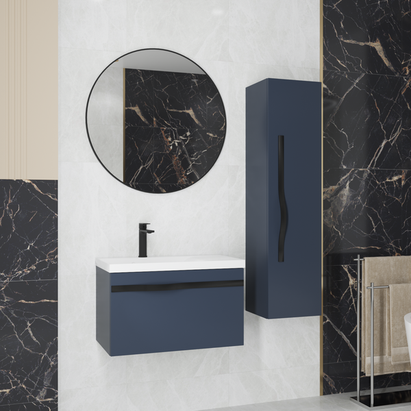 Шкаф-полупенал для ванной Lauter Навесной Eva